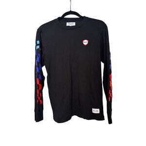 Period Correct PDCT Black Long Sleeve Graphic Tee Shirt Men Size Small